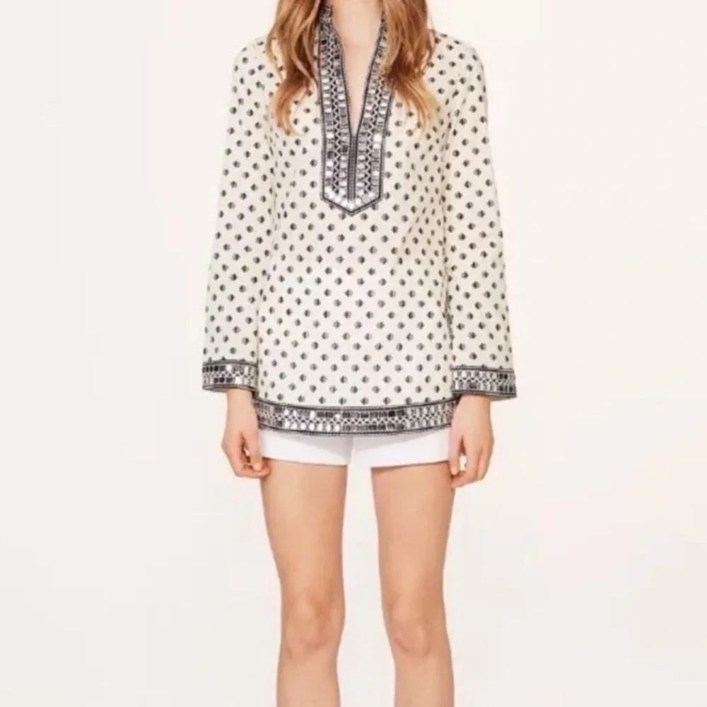 Tory Burch kingfish sequin trim tunic 6